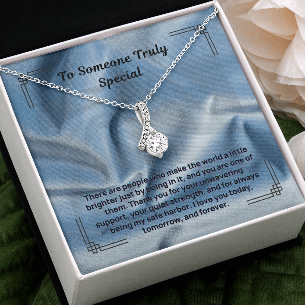 Silver teardrop pendant necklace with sparkling pave surround and link chain