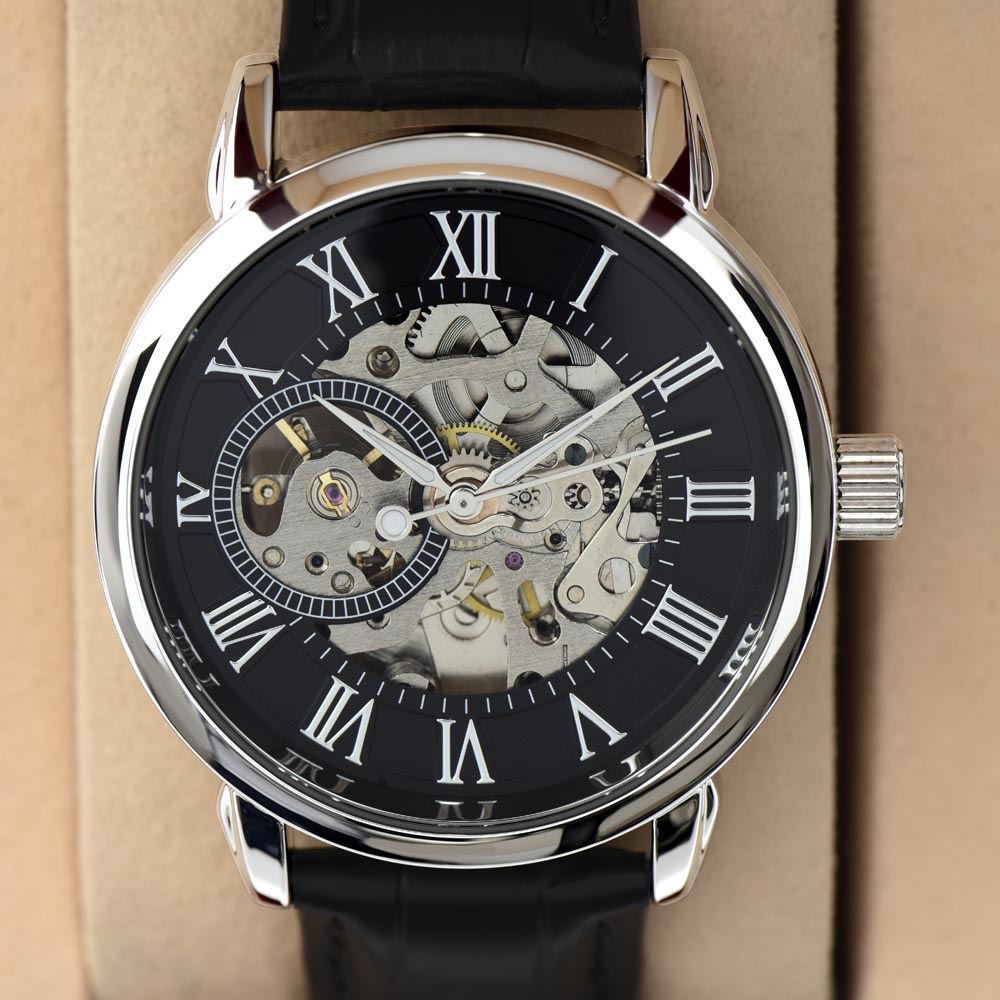 Elegant Open Work Watch for DAD - To the world you are just one man, but to me you are the World.