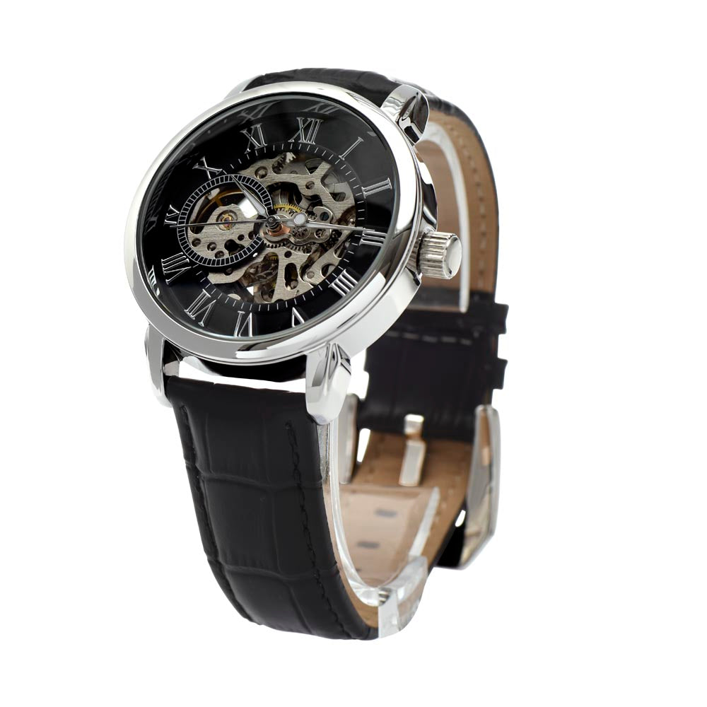 Elegant Open Work Watch for DAD - To the world you are just one man, but to me you are the World.