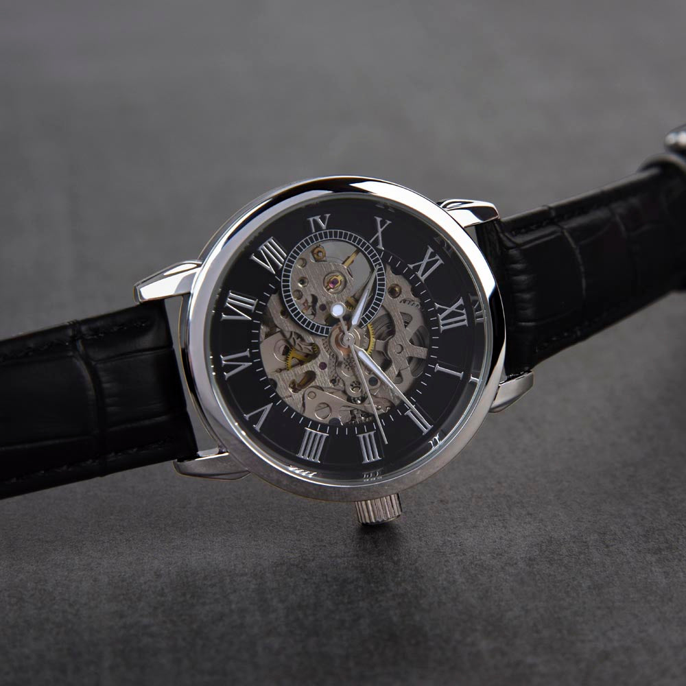 Elegant Open Work Watch for DAD - To the world you are just one man, but to me you are the World.