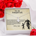 Silver-tone chain necklace with round crystal heart pendant and small bow accents