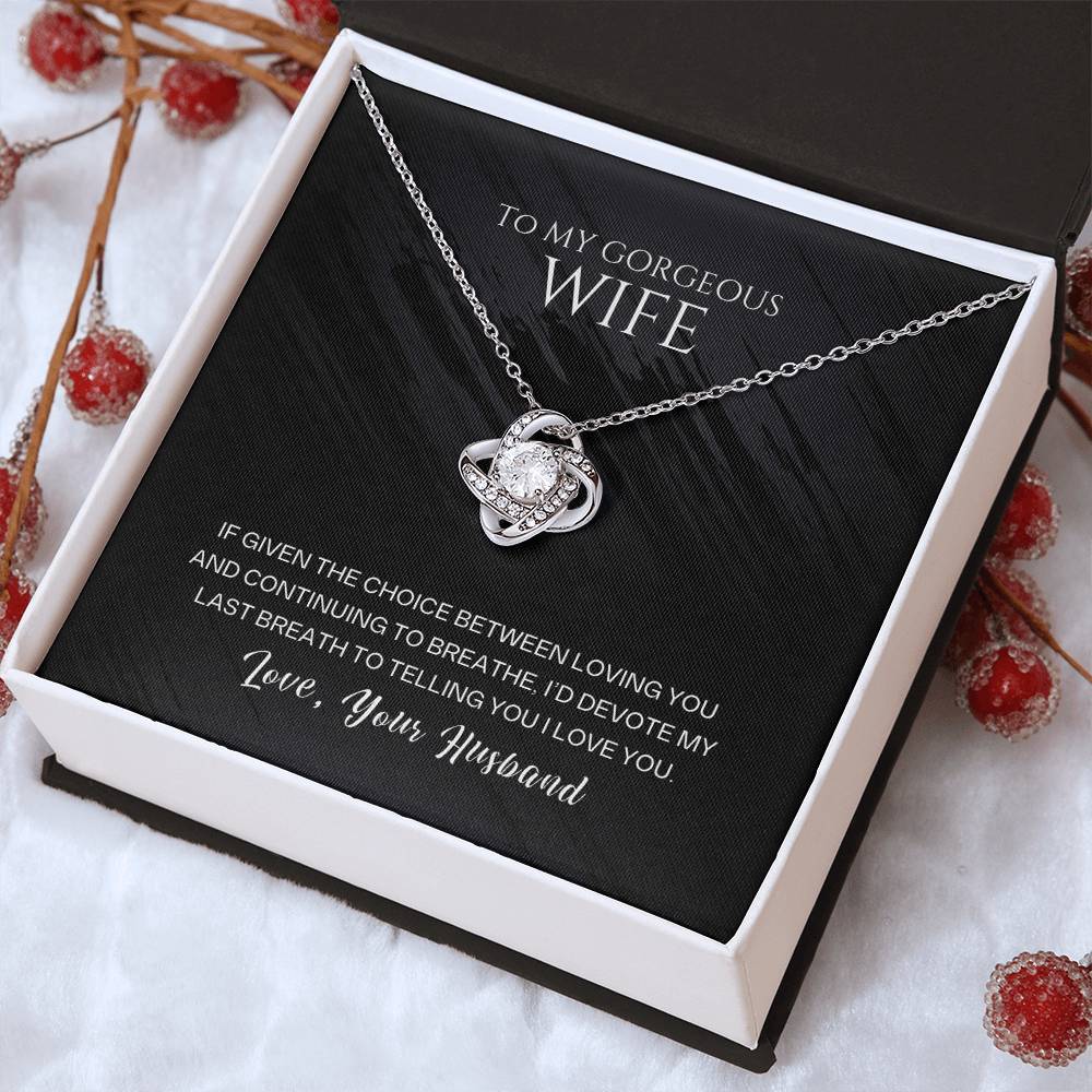 Silver-tone heart pendant necklace with small stones, in gift box