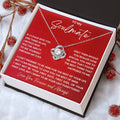 Heart pendant necklace in red gift box with “To my Soulmate” card and chain