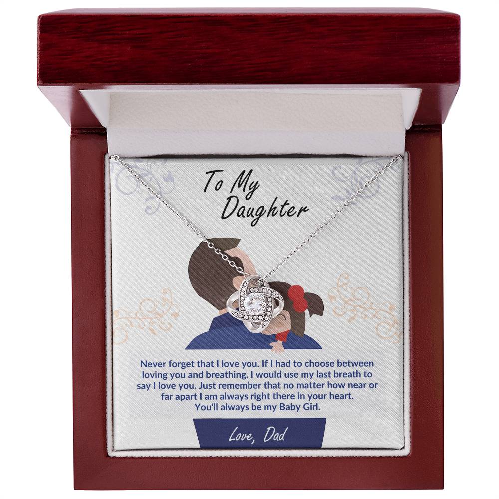 Silver heart pendant necklace with rosette charm in dark red presentation box