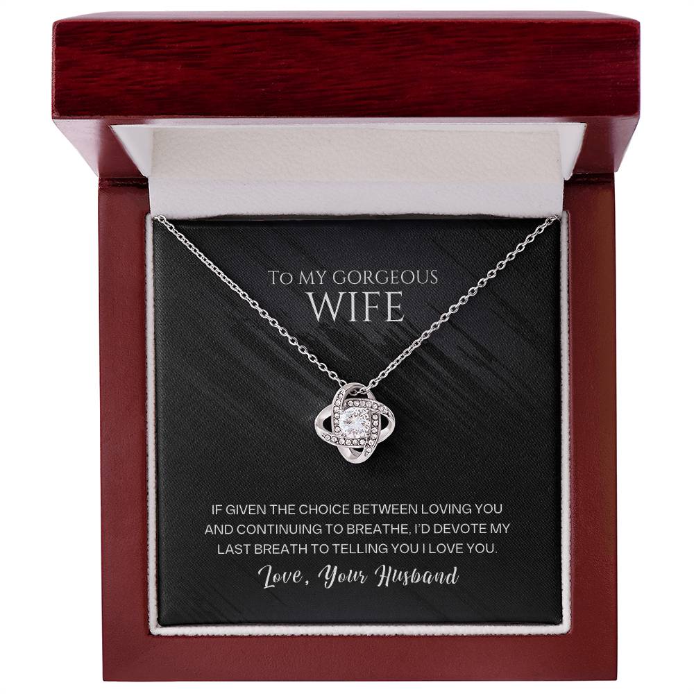 Silver-tone heart pendant necklace with pave stones in red gift box