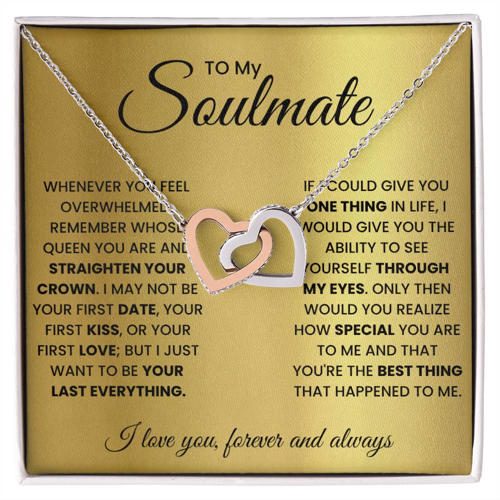 Heart pendant necklace in a gift box with heart charm and silver-tone chain