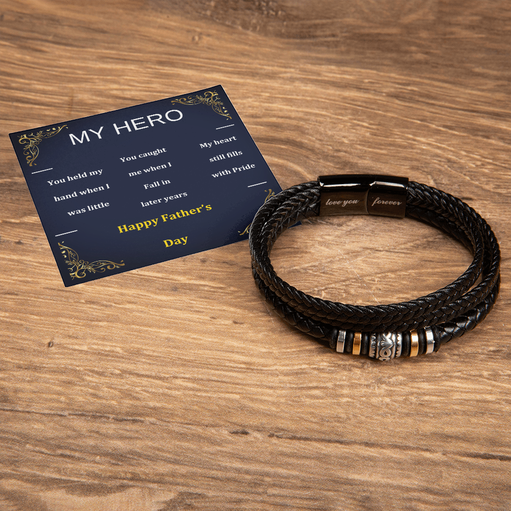 Love You Forever Bracelet to My Hero Dad