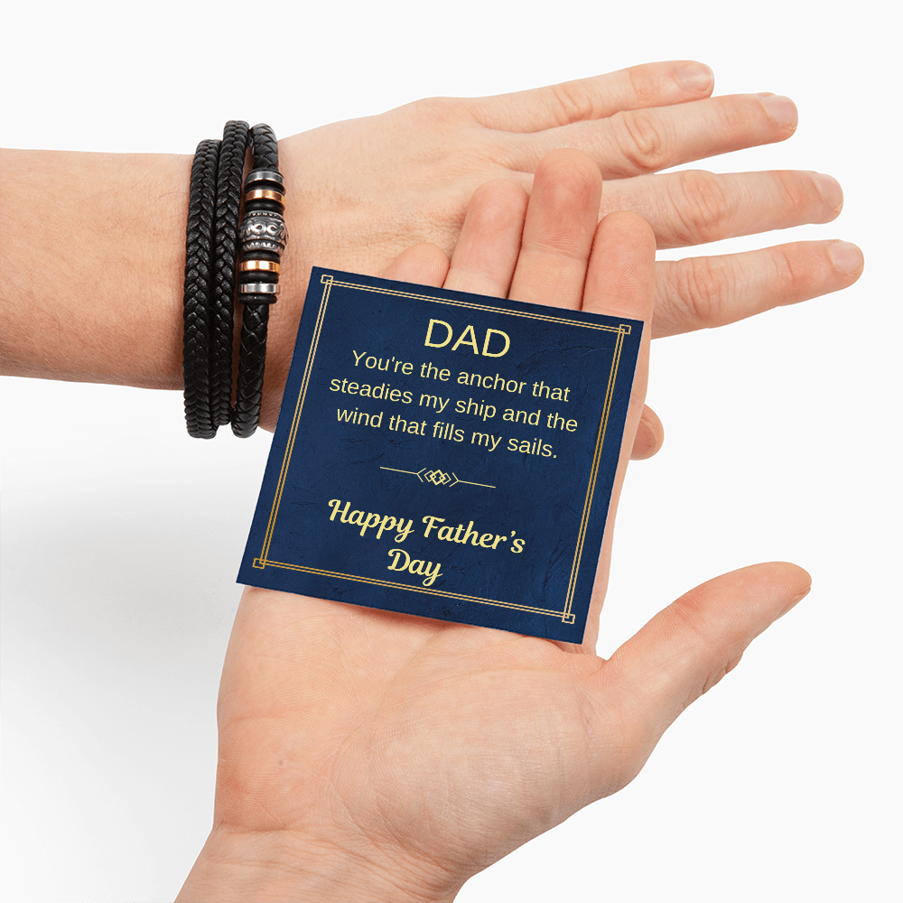 Men's Bracelet For an Happy Fathers Day Gift - Love you Forever