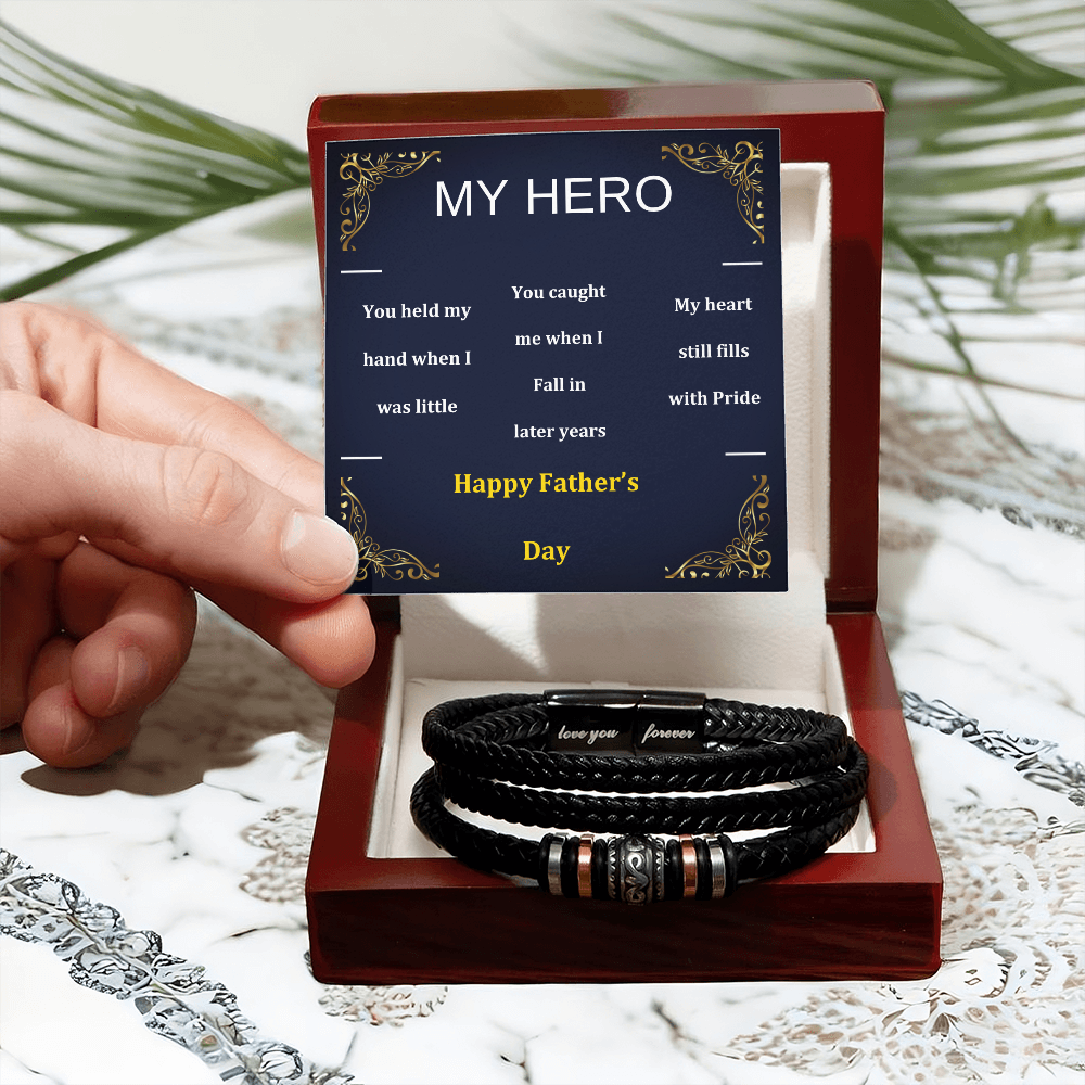 Love You Forever Bracelet to My Hero Dad
