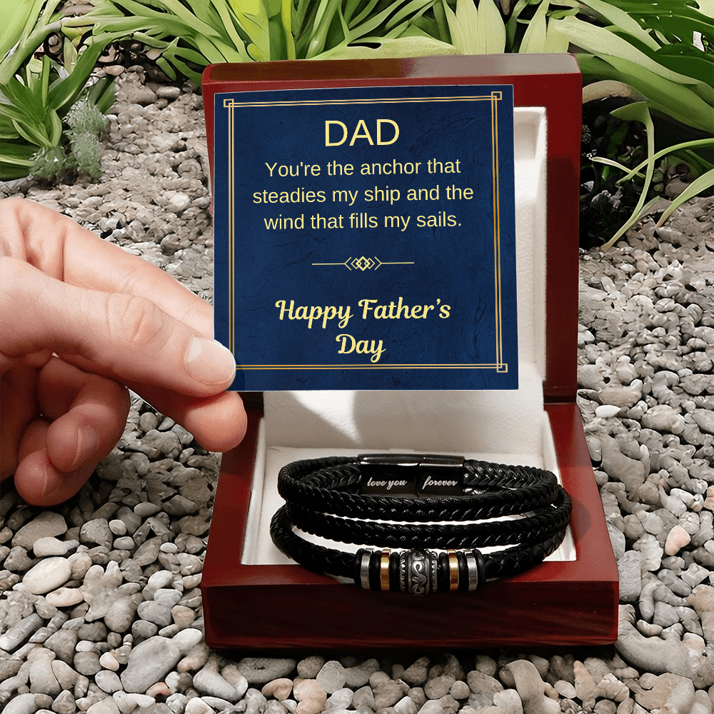 Men's Bracelet For an Happy Fathers Day Gift - Love you Forever