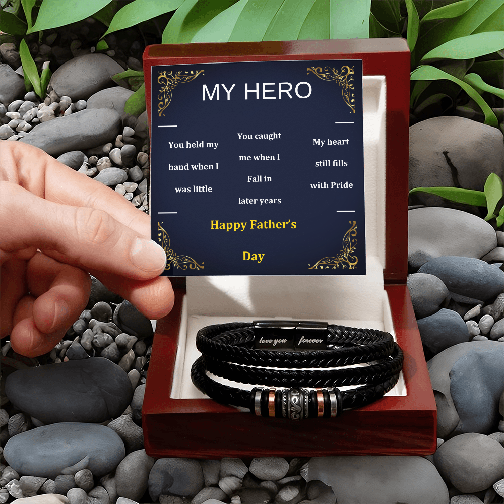 Love You Forever Bracelet to My Hero Dad